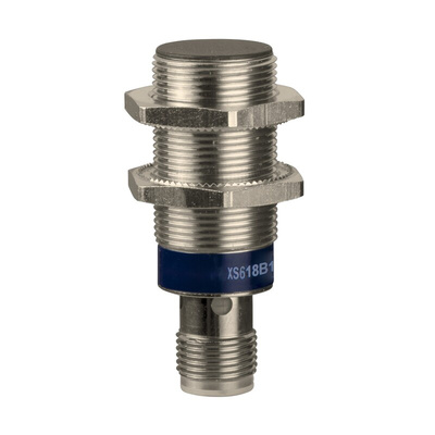 Telemecanique Sensors Inductive Barrel-Style Proximity Sensor, M18 x 1, 8 mm Detection, NPN Output, 12 → 48 V