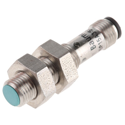 Baumer Inductive Barrel-Style Proximity Sensor, M5 x 0.5, 1 mm Detection, PNP Output, 10 → 30 V dc, IP67