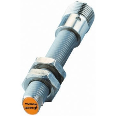 Turck Inductive Barrel-Style Proximity Sensor, M8 x 1, 2 mm Detection, PNP Output, 10 → 30 V dc, IP68