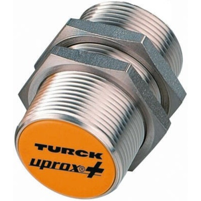 Turck Inductive Barrel-Style Proximity Sensor, M30 x 1.5, 15 mm Detection, PNP Output, 10 → 30 V dc, IP68