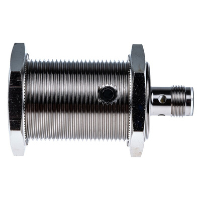 Pepperl + Fuchs Inductive Barrel-Style Proximity Sensor, M30 x 1.5, 15 mm Detection, PNP Output, 5 → 36 V dc,