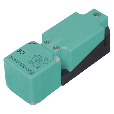 Pepperl + Fuchs Inductive Block-Style Proximity Sensor, 40 mm Detection, 5 → 60 V dc, IP68, IP69K