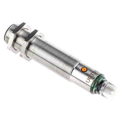 ifm electronic Ultrasonic Barrel-Style Proximity Sensor, M18 x 1, 200 → 2200 mm Detection, Analogue, PNP Output,