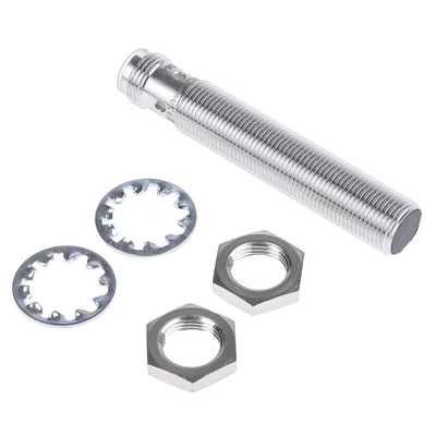 BALLUFF Inductive Barrel-Style Proximity Sensor, M12 x 1, 4 mm Detection, PNP Output, 10 → 30 V dc, IP67