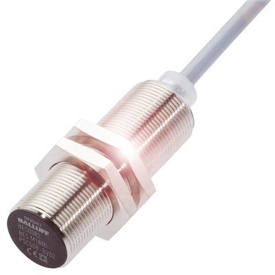 BALLUFF Inductive Barrel-Style Proximity Sensor, M18 x 1, 8 mm Detection, PNP Output, 12 → 30 V dc, IP68