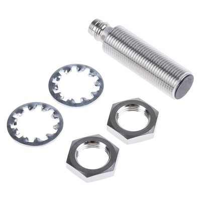 BALLUFF Inductive Barrel-Style Proximity Sensor, M12 x 1, 4 mm Detection, PNP Output, 10 → 30 V dc, IP68