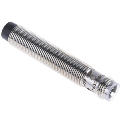 BALLUFF Inductive Barrel-Style Proximity Sensor, M12 x 1, 4 mm Detection, PNP Output, 10 → 30 V dc, IP68