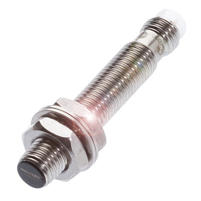 BALLUFF Inductive Barrel-Style Proximity Sensor, M8 x 1, 1.5 mm Detection, PNP Output, 10 → 30 V dc, IP68