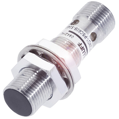 BALLUFF Inductive Barrel-Style Proximity Sensor, M12 x 1, 6 mm Detection, PNP Output, 10 → 30 V dc, IP67