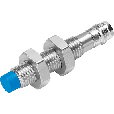 Festo SIEN Series Inductive Barrel-Style Proximity Sensor, M8 x 1, 2.5 mm Detection, PNP Output, 10 → 30 V dc,