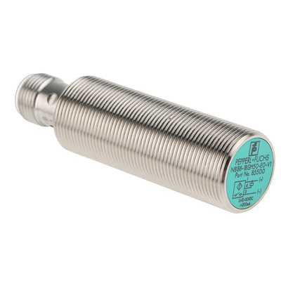 Pepperl + Fuchs Inductive Barrel-Style Proximity Sensor, M18 x 1, 8 mm Detection, NPN Output, 5 → 36 V dc, IP68