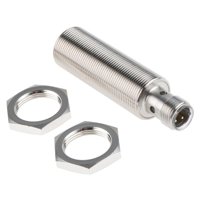 Pepperl + Fuchs Inductive Barrel-Style Proximity Sensor, M18 x 1, 8 mm Detection, NPN Output, 5 → 36 V dc, IP68
