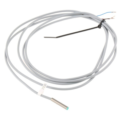 Pepperl + Fuchs Inductive Barrel-Style Proximity Sensor, 0.8 mm Detection, NPN Output, 10 → 30 V dc, IP67