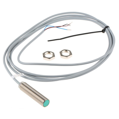 Pepperl + Fuchs Inductive Barrel-Style Proximity Sensor, M12 x 1, 4 mm Detection, NPN Output, 5 → 36 V dc, IP68