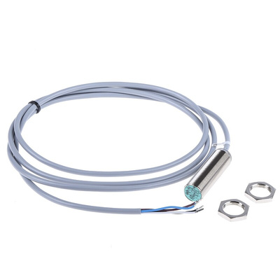Pepperl + Fuchs Inductive Barrel-Style Proximity Sensor, M18 x 1, 5 mm Detection, NPN Output, 10 → 30 V dc, IP67