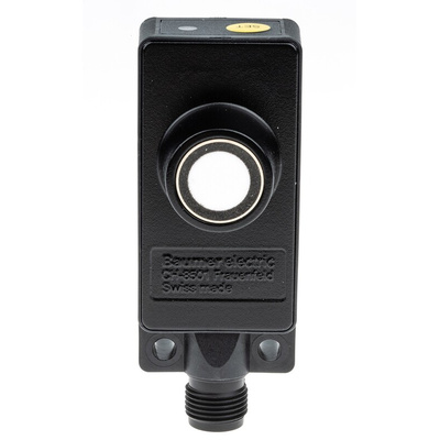 Baumer Ultrasonic Block-Style Proximity Sensor, 100 → 1000 mm Detection, PNP Output, 12 → 30 V dc, IP67