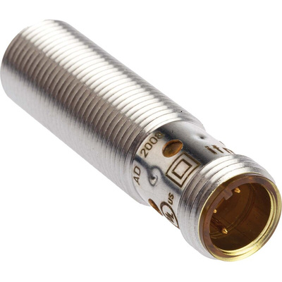 ifm electronic Inductive Barrel-Style Proximity Sensor, M12 x 1, 4 mm Detection, PNP Output, 10 → 36 V dc, IP67