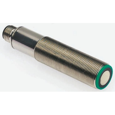 Pepperl + Fuchs Ultrasonic Barrel-Style Proximity Sensor, M18 x 1, 30 → 500 mm Detection, NPN Output, 10