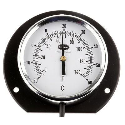 RS PRO Fahrenheit/Centigrade Dial Dry Temperature Gauge