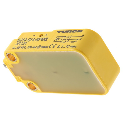 Turck Capacitive Block-Style Proximity Sensor, 10 mm Detection, PNP Output, 10 → 65 V dc, IP67