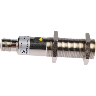 Baumer Capacitive Barrel-Style Proximity Sensor, M18 x 1, 8 mm Detection, PNP Output, 10 → 30 V dc, IP65