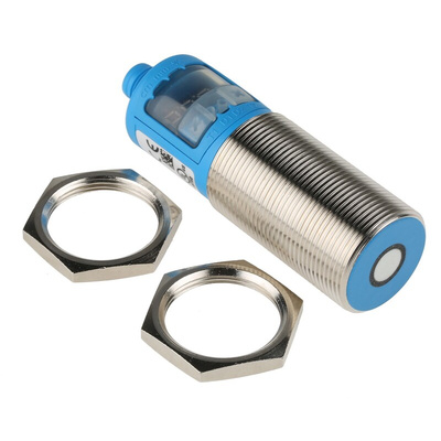 Sick Ultrasonic Barrel-Style Proximity Sensor, M30 x 1.5, 60 → 350 mm Detection, Analogue Output, 9 → 30