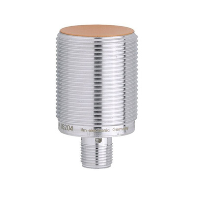 ifm electronic Inductive Barrel-Style Proximity Sensor, M30 x 1.5, 15 mm Detection, PNP Output, 10 → 36 V dc,