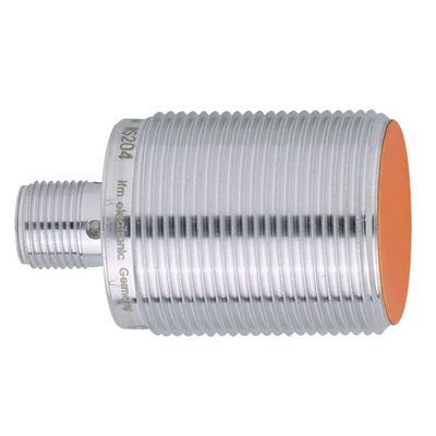 ifm electronic Inductive Barrel-Style Proximity Sensor, M30 x 1.5, 15 mm Detection, PNP Output, 10 → 36 V dc,