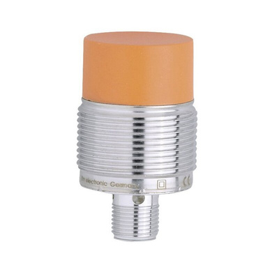 ifm electronic Inductive Barrel-Style Proximity Sensor, M30 x 1.5, 22 mm Detection, PNP Output, 10 → 36 V dc,