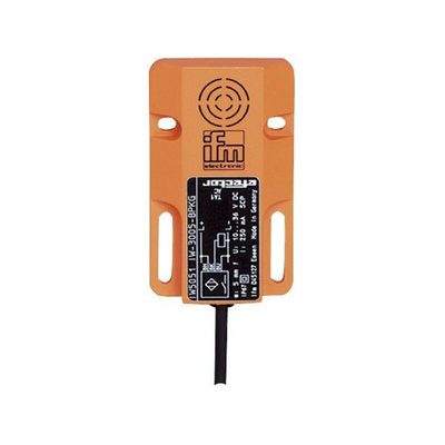 ifm electronic Inductive Block-Style Proximity Sensor, 8 mm Detection, PNP Output, 10 → 36 V dc, IP67