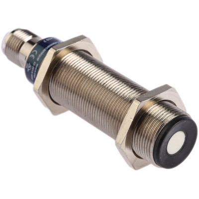 Telemecanique Sensors Ultrasonic Barrel-Style Proximity Sensor, M18 x 1, 3 → 50 mm Detection, PNP Output, 12