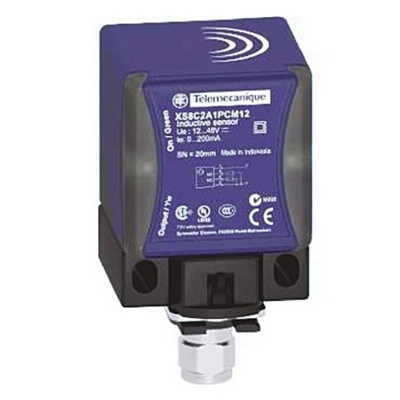 Telemecanique Sensors Inductive Block-Style Proximity Sensor, 40 mm Detection, 20 → 264 V ac/dc, IP65, IP67,
