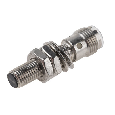 BALLUFF Inductive Barrel-Style Proximity Sensor, M8 x 1, 1.5 mm Detection, PNP Output, 10 → 30 V dc, IP68