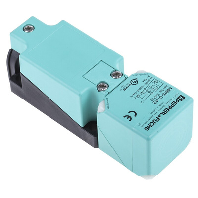 Pepperl + Fuchs Inductive Block-Style Proximity Sensor, 15 mm Detection, PNP Output, 10 → 30 V dc, IP68, IP69K