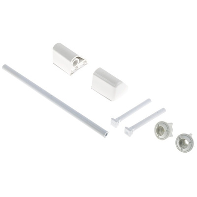 White Hinge Fitting Kit and Rod RS PRO, For Use With Toilet Seat