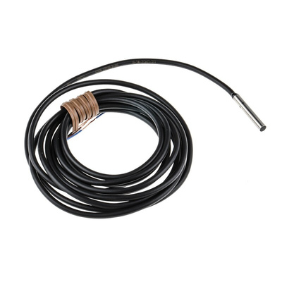 Omron Inductive Barrel-Style Proximity Sensor, 1.2 mm Detection, PNP Output, 10 → 30 V dc, IP67