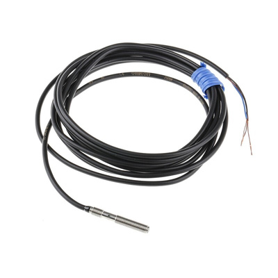 Omron Inductive Barrel-Style Proximity Sensor, M4 x 0.5, 0.8 mm Detection, NPN Output, 10 → 30 V dc, IP67