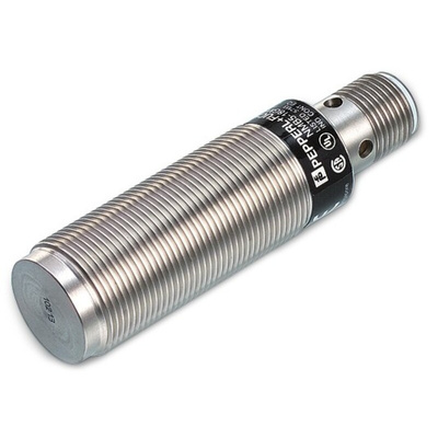 Pepperl + Fuchs Inductive Barrel-Style Proximity Sensor, M18 x 1, 10 mm Detection, PNP Output, 10 → 30 V dc,