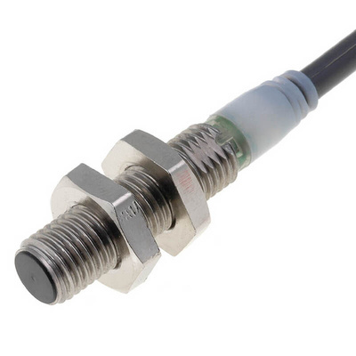 Omron E2A-S Series Inductive Barrel-Style Proximity Sensor, M8 x 1, 2 mm Detection, NPN Output, 12 → 24 V dc,