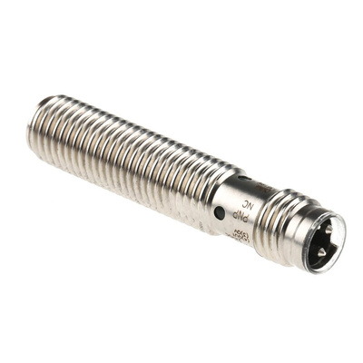 Omron Inductive Barrel-Style Proximity Sensor, M8 x 1, 2 mm Detection, PNP Output, 12 → 24 V dc, IP67