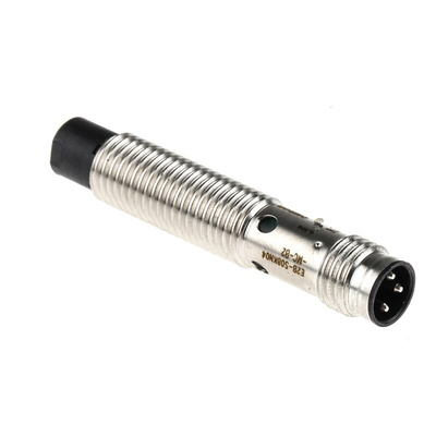 Omron Inductive Barrel-Style Proximity Sensor, M8 x 1, 4 mm Detection, PNP Normally Closed Output, 12 → 24 V dc,