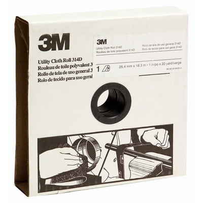3M Extra Fine Aluminium Oxide Utility Cloth Roll, 25mm