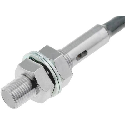 Omron Inductive Barrel-Style Proximity Sensor, M12 x 1, 8 mm Detection, 12 → 24 V dc, IP67