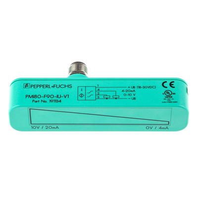 Pepperl + Fuchs Inductive Block-Style Proximity Sensor, 0 → 80 mm Detection, Analogue Output, 18 → 30 V