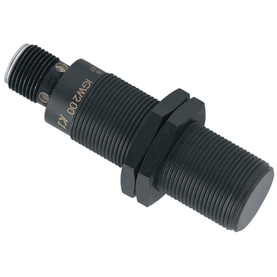 ifm electronic Inductive Barrel-Style Proximity Sensor, M12 x 1, M18 x 1, 5 mm Detection, PNP Output, 10 → 30 V