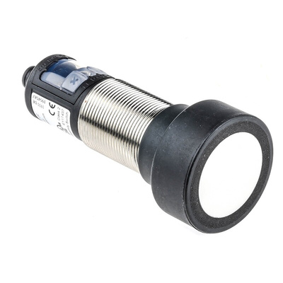 BALLUFF Ultrasonic Barrel-Style Proximity Sensor, M30 x 1.5, 350 → 5000 mm Detection, PNP Output, 9 → 30