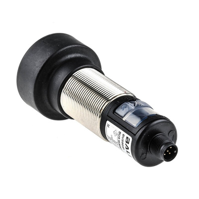 BALLUFF Ultrasonic Barrel-Style Proximity Sensor, M30 x 1.5, 350 → 5000 mm Detection, PNP Output, 9 → 30