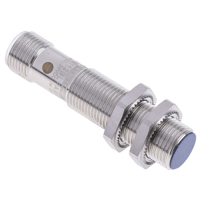 Telemecanique Sensors Inductive Barrel-Style Proximity Sensor, M12 x 1, 2 mm Detection, PNP Output, 12 → 24 V