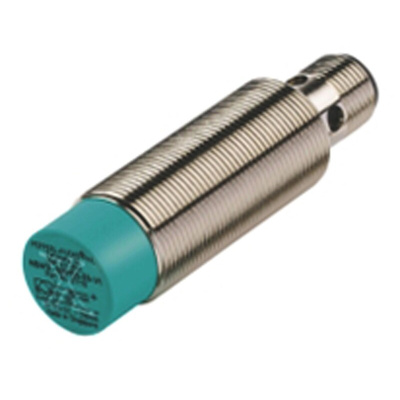 Pepperl + Fuchs Inductive Barrel-Style Proximity Sensor, M18 x 1, 12 mm Detection, PNP Output, 5 → 36 V dc, IP68