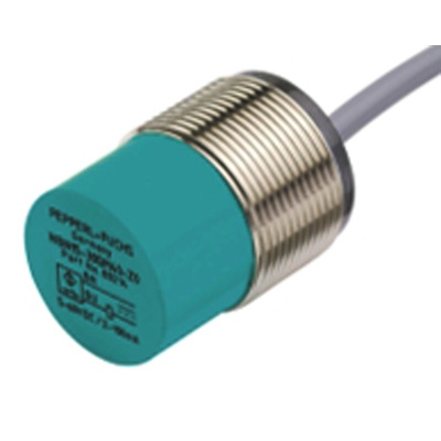 Pepperl + Fuchs Inductive Barrel-Style Proximity Sensor, M30 x 1.5, 15 mm Detection, 5 → 30 V dc, IP67